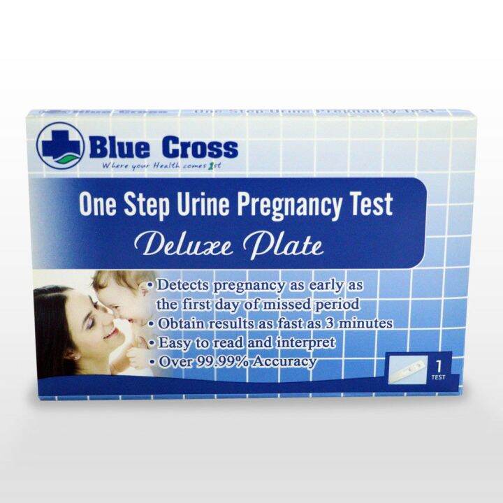 Pregnancy Test 1 Test Deluxe Plate Detects pregnancy as early as the