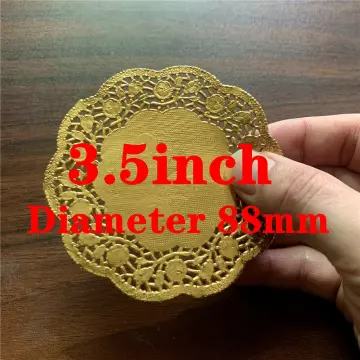 50PCS 3.5inch -13.5inch Assorted Sizes Round Paper Lace Table Doilies White  Decorative Tableware Placemats