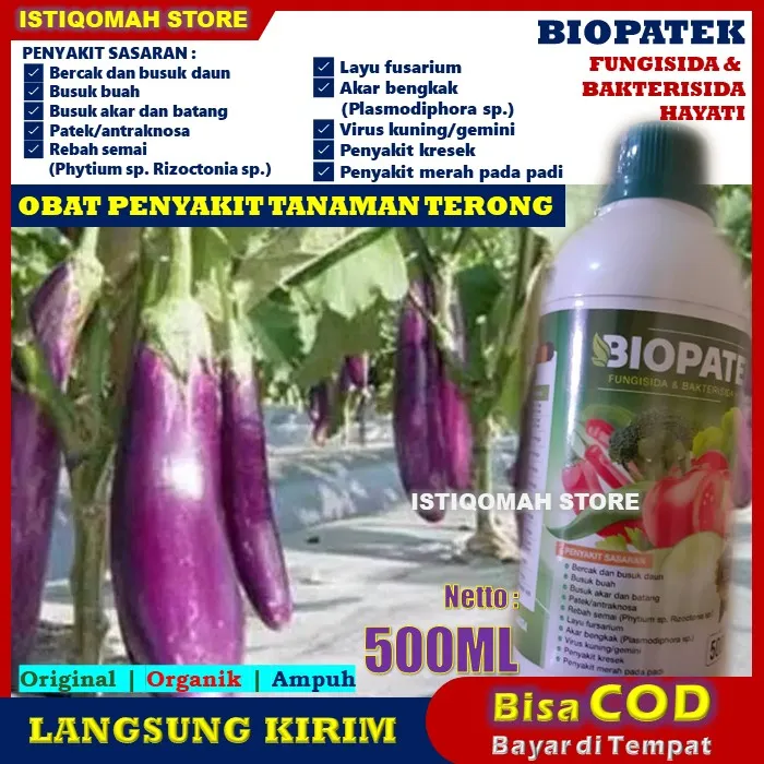 Biopatek 500ml Fungisida Hayati Pupuk Obat Semprot Bercak Dan Busuk