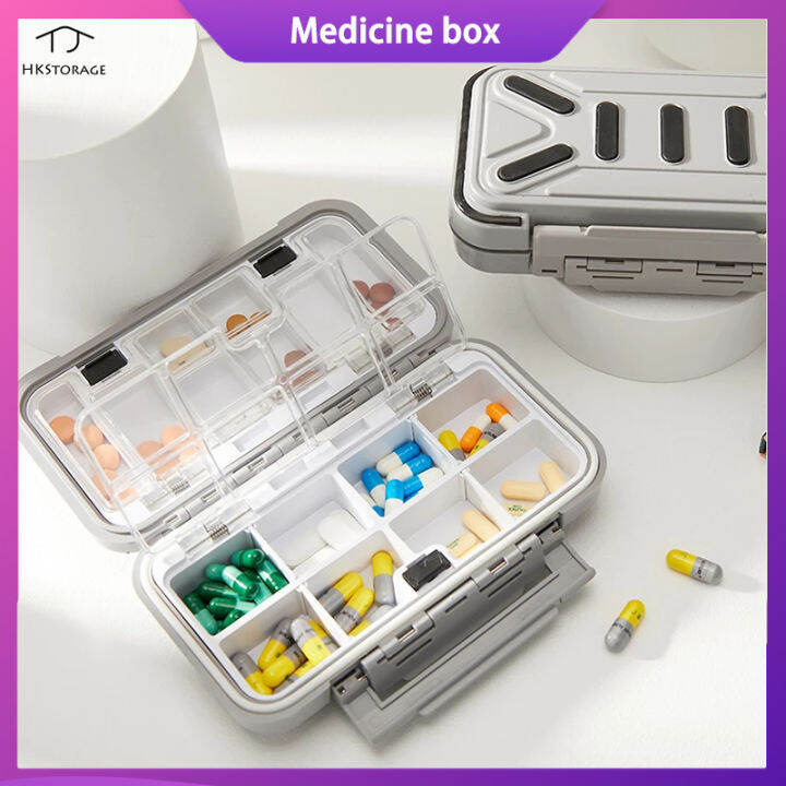 Hkstorage Medicine Kit Box Organizer Travel Pill Box Medicine Storage