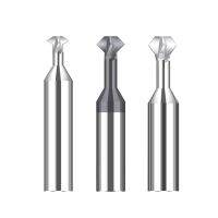 【CW】 Carbide Tungsten Chamfering Cutter 60 120 Up And Down Double-sided Machining Coated Milling Chamfer Tools