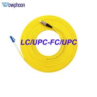 LC/UPC-FC/UPC Patchcord Fibra Optica 2มม. สายจั๊มเปอร์เส้นใยแก้วนำแสงโหมดเดียวสายเคเบิลวางแผ่นปะขยาย