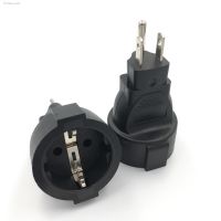 ✙ Nema US 5-15p Germany Socket AC Power Adapter US European French Wire Connector Converter Male To Female Conversion Plug