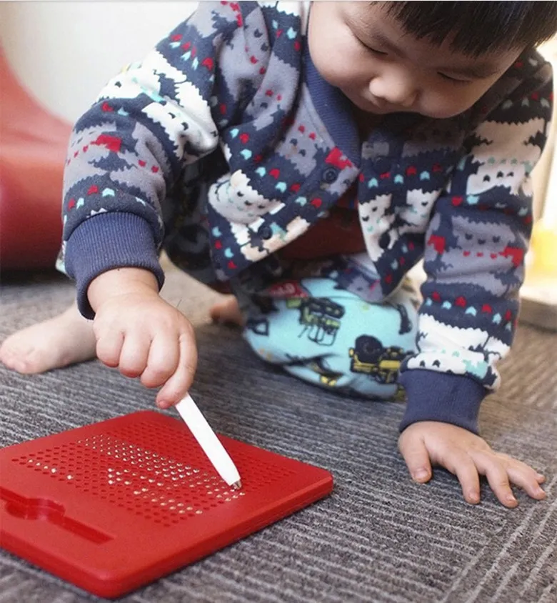 Red Red 380Pcs Play Magnatab Magnetic Drawing Board Pads Play