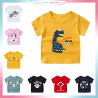 【TS】Kids Clothing Cartoon Cotton Casual Kids Tshirt Print Dinosaur Tshirt Ready Stock