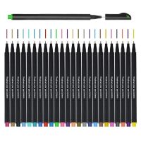 【cw】 line Color Pens Set 0.4mm for Coloring Book Crafts and Planner Note Taking !