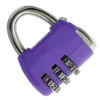 Padlock 3 Digit Combination Lock Security Heavy Duty Zinc Alloy Luggage Locks for Suitcase