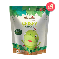 GlendeeKids Crispy Grape / เกลนดี้คิดส์ องุ่นอบกรอบ 56 g  (แพค 4 ซอง)  l มี 4 ห่อเล็กในห่อใหญ่