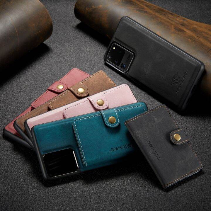 เคสโทรศัพท์แฟชั่นสำหรับ-samsung-galaxy-note-20-note-20-ultra-note-10-note-10-plus-note-9-note-8เคสฝาหลังช่องเสียบบัตรที่ถอดออกได้ระบบแม่เหล็กสุดหรู