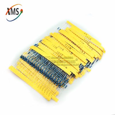 【jw】✣  600pcs/lot 30 kinds of value resistance 10R-1M 20pcs each kit 1  Metal film resistors DIP Through Hole