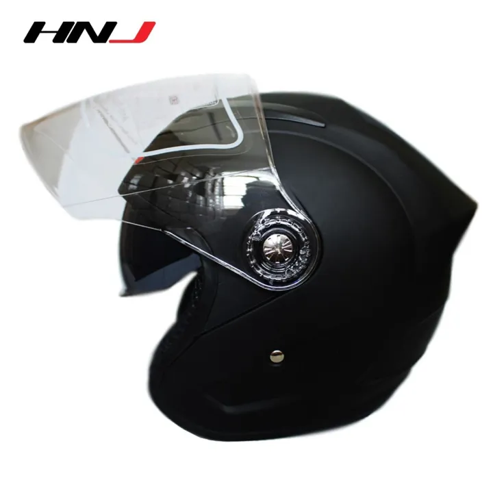 HNJ half face helmet motor helmets dual visor motors motorcycle motors