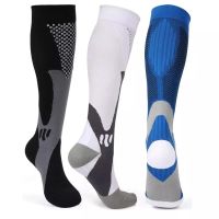 【YD】 Compression Socks Stockings 20-30mmhg Men Marathon Cycling Football Varicose Veins