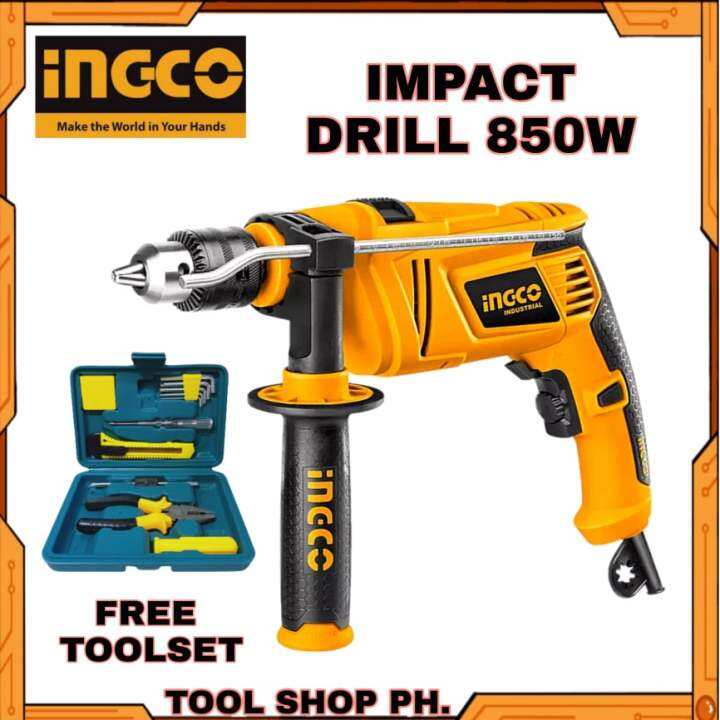 INGCO Impact Drill 850W ID8508 With Free ToolSet Lazada PH