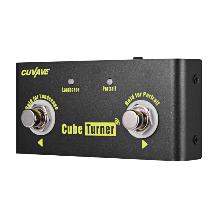 cuvave-cube-turner-wireless-page-turner-pedal-built-in-battery-supports-looper-connection-compatible-with-ipad-iphone-android