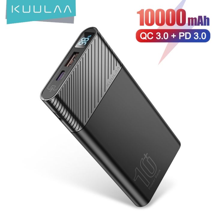 kuulaa-10000mah-power-bank-dual-usb-portable-charger-qc-pd-fast-charging-powerbank-digital-display-ultra-slim-external-battery-hot-sell-tzbkx996