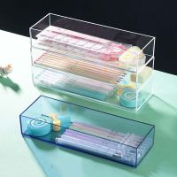 Transparent Storage Box Drawer Sorting Case Cosmetic Brush Makeup Lipstick Eyebrow Pencil Holder Jewelry Organizer Container New