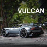 1:32แอสตันมาร์ติน Vulcan รถสปอร์ตอัลลอยด์ของเล่นโลหะหล่อจากโลหะโมเดลรถยนต์การจำลองของสะสมไฟเสียงของขวัญสำหรับเด็ก