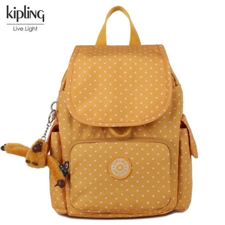 Kipling nylon student bag release backpack（Free Monkey Pendant） Lazada PH