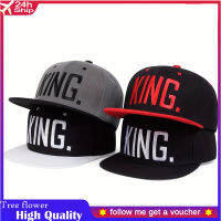 KING Letter เย็บปักถักร้อยหมวก Snapback Street ผู้ชายผู้หญิงคนรักเบสบอลหมวก hiphop หมวกกีฬาหมวกปรับ