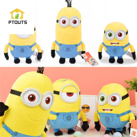 PTOUTS ตุ๊กตาตามินเนี่ยน Boneka Mainan ของเล่นตุ๊กตาบ๊อบของเล่นนุ่มนิ่มสีเหลืองสำหรับวันเกิด