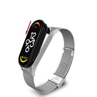 ✥﹍ Strap For Xiaomi Mi Band 7 6 5 4 3 Wrist Metal Bracelet Screwless Stainless Steel MIband Wristbands Pulseira