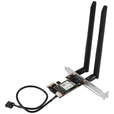 AX210NGW WiFi Card WiFi 6E Dual Band 2.4G/5G Wireless Card Adapter AX210 BT5.2 2400Mbps PCIE Adapter with 2X8DB Antenna