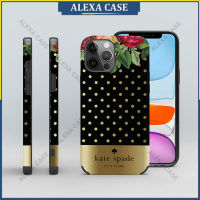 Kate Spade เคสโทรศัพท์สำหรับ iPhone 14 Pro Max / iPhone 13 Pro Max / iPhone 12 Pro Max / iPhone 11 Pro Max / XS Max / iPhone 8 Plus / iPhone 7 plus ฝาครอบเคสป้องกันหนังแกะป้องกันการตก DE2X3H