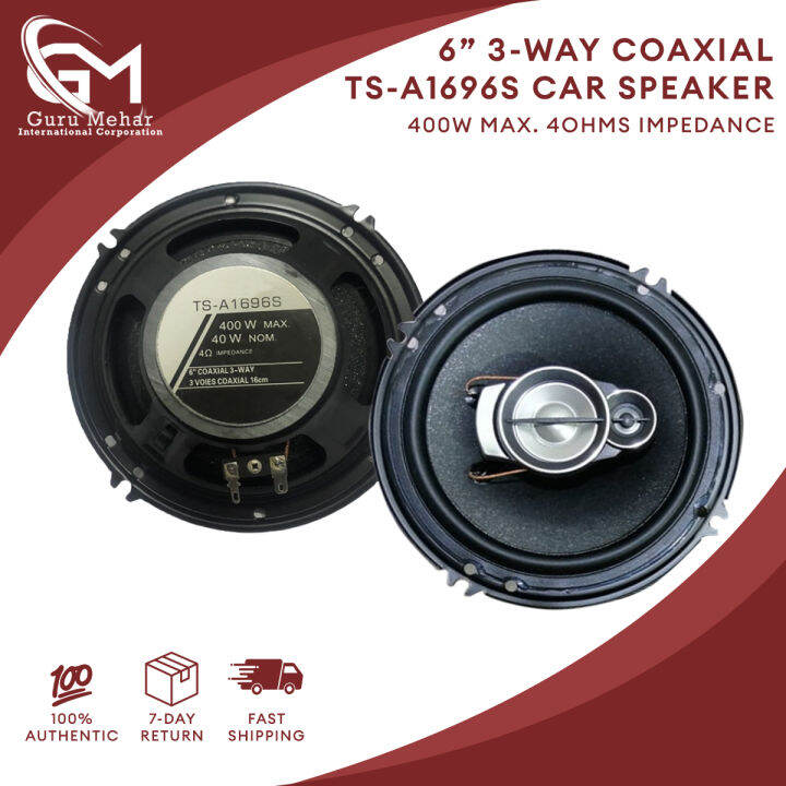 PIONEER 32.50CAR SPEAKER 6" INCHES 1Pair (TS-A1696S) - 6 inches Car ...