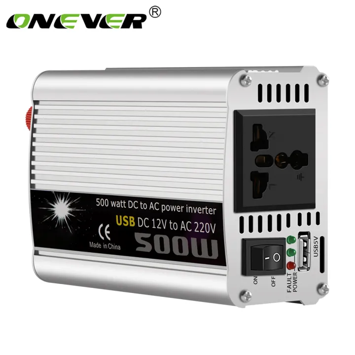 W Car Power Inverter Converter Dc V To Ac V Modified Sine Wave Power With Usb Lazada Ph