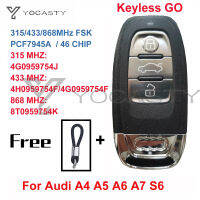 YOCASTY 4GJ 8TK 4HF 4GF Keyless Smart Key For Audi 2010 2011 2012 2013 2014 2017 2018A4 A5 A6 A7 S5