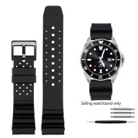 ✒✿▥ สายนาฬิกาซิลิโคนระบายอากาศสำหรับ Casio Swordfish MDV-106 MDV-107 สายนาฬิกา Seiko Universal สายรัดข้อมือนูน 20 มม. 22 มม.