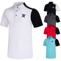 ANEW New Style Golf Mens Summer Short-Sleeved Quick-Drying Wicking Sports Breathable Stretchy Fashion Outdoor Jersey T2309GOLF