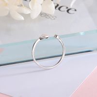 Cincin Fashion Fish Tail Crystal Silver Opening Ring Beautiful Mermaid Finger Rings Women Jewelry Accessories Gifts