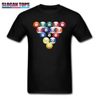 Men Tshirt Billiard Ball Tshirt Print T Shirt Adult Mens Black Tees Hop Clothes Cotton No Fade