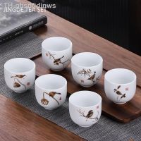 【hot】✗❆  6pcs Chinese tea cup set Puer Bowl Household Drinkware Accessories