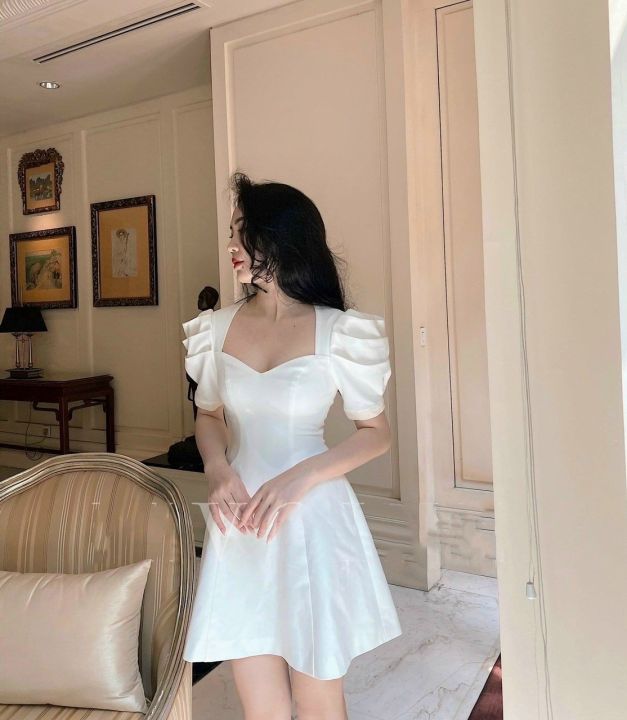 Đầm trắng dáng xòe hotgirl cực xinh Violet Dress | Lazada.vn