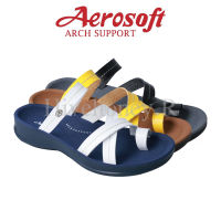 ☁️FW8461☁️ รองเท้าแตะเพื่อสุขภาพ aerosoft arch support(แอโร่ซอฟ)