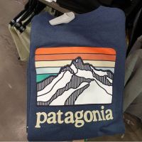 ~ Spot Patagonia เสื้อยืดคอก ลมแขนสั้นผ้าฝ้าย9542