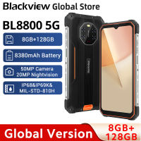 Blackview BL8800 5G กล้อง50MP โทรศัพท์มีสาย20MP การมองเห็นได้ในเวลากลางคืนสมาร์ทโฟน8GB + 128GB แบตเตอรี่8380MAh 6.58 "โหมดถุงมือโทรศัพท์มือถือ