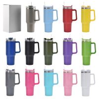 New Product 40Oz Tumbler Adventure Vacuum Insulated Stainless Steel Tumbler Cup With Handle Lids Straw Stainless Steel Coffee Termos Cup