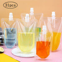 【CW】30Pcs ขวดน้ำดื่มขวดเหล้า Reusable เครื่องดื่มดื่มขวดกับช่องทางสำหรับ Camping กลางแจ้ง100ML 200ML 250ML 300ML 1 1 1