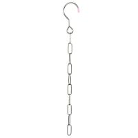 Stainless Steel Clothes Market Shop Display Hanging Chain Hooks With Ring Hanger Household Clothes Hangers Pegs