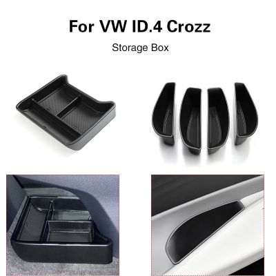 6Pcs Car Central Armrest Storage Box Container Holder Tray for VW ID4 Crozz ID.4X Car Organizer Box Interior Accessories
