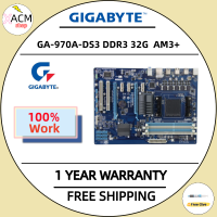 ใช้มาเธอร์บอร์ด GA-970A-DS3 Gigabyte DDR3 DIMM USB3.0 32G Gigabyte 970A 970เมนบอร์ด SATA III บอร์ด AM3 +