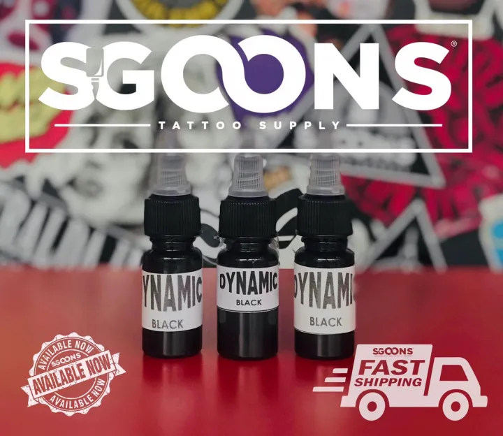 Dynamic Black Tattoo Ink 1/2oz SGOONS TATTOO SUPPLY Lazada PH