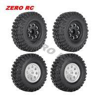 Aluminum 1.0" Beadlock Wheel Rims W/ Soft Tires For 1/24 RC Crawler Car Axial SCX24 C10 90081 Bronco FMS FCX24 TRX4M Screw Nut Drivers