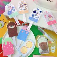 Makeup Handle Mirror with Comb Cartoon Creative Design Comb Mirror Set with Handle Children Gifts Travel Cute Mirror Portable Mirrors