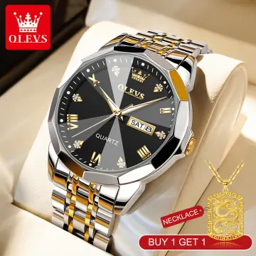 OLEVS Watches For Men Green Dial 30M Waterproof Wristwatch Male Automatic  Mechanical Watch Mechanische Herrenuhr with Gift Box | Wish