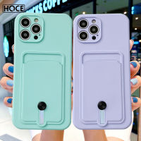 เคสกระเป๋าใส่บัตรสีลูกอมจาก HOCE เคสโทรศัพท์สำหรับ iPhone 14 13 11 12 Pro Max Mini XR XS X 7 8 Plus SE อุปกรณ์ป้องกันเลนส์กันกระแทก