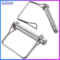 LIWU 2Pcs 1/2 "x 3.54" หมุดล็อคเพลา เหล็กไร้สนิม 12.6X90มม. หมุดหัวเข็มขัดแบบสปริง ปล่อยอย่างรวดเร็ว สี่เหลี่ยมสี่เหลี่ยม ความปลอดภัย Coupler PIN รถพ่วงฟาร์ม